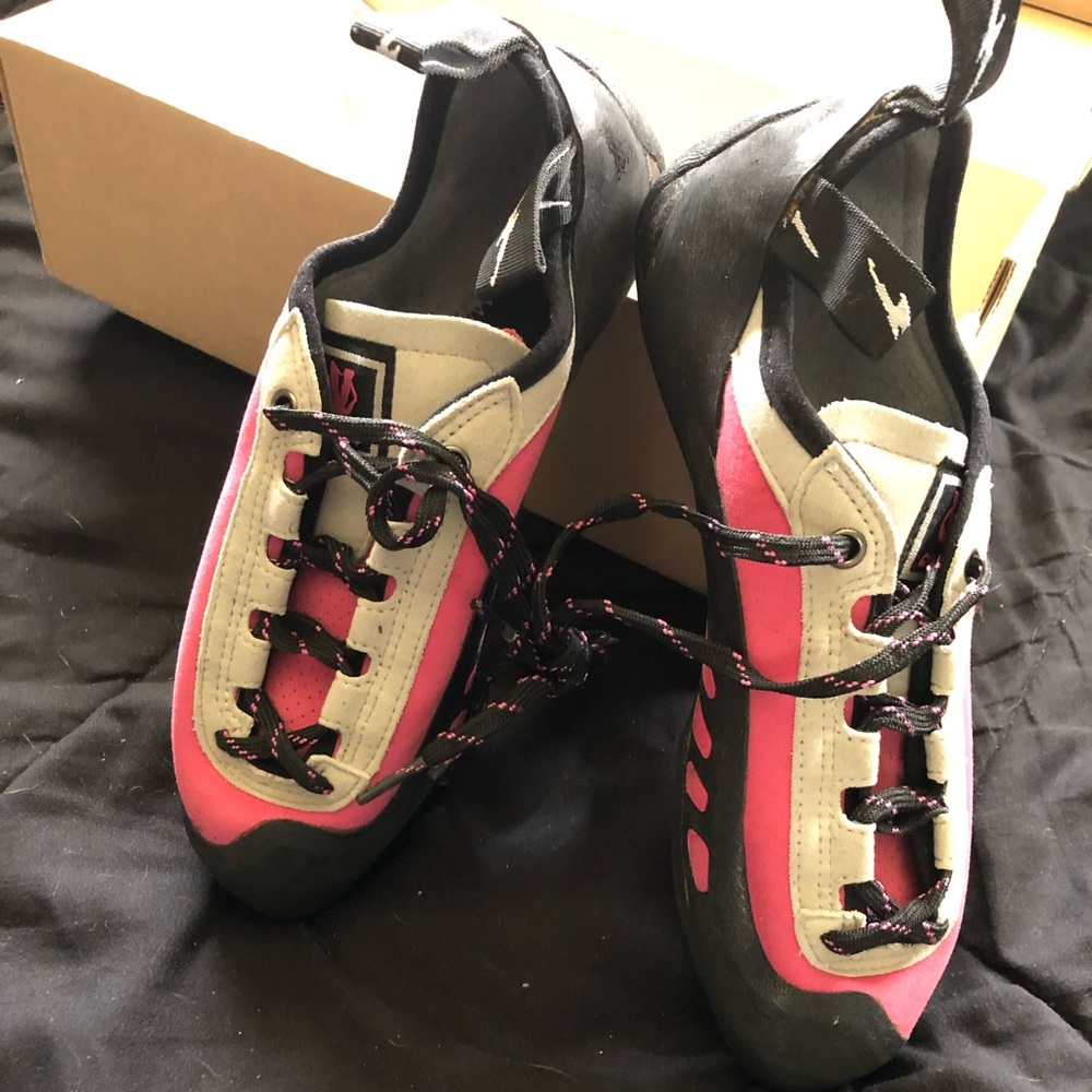 Evolv climbing shoes